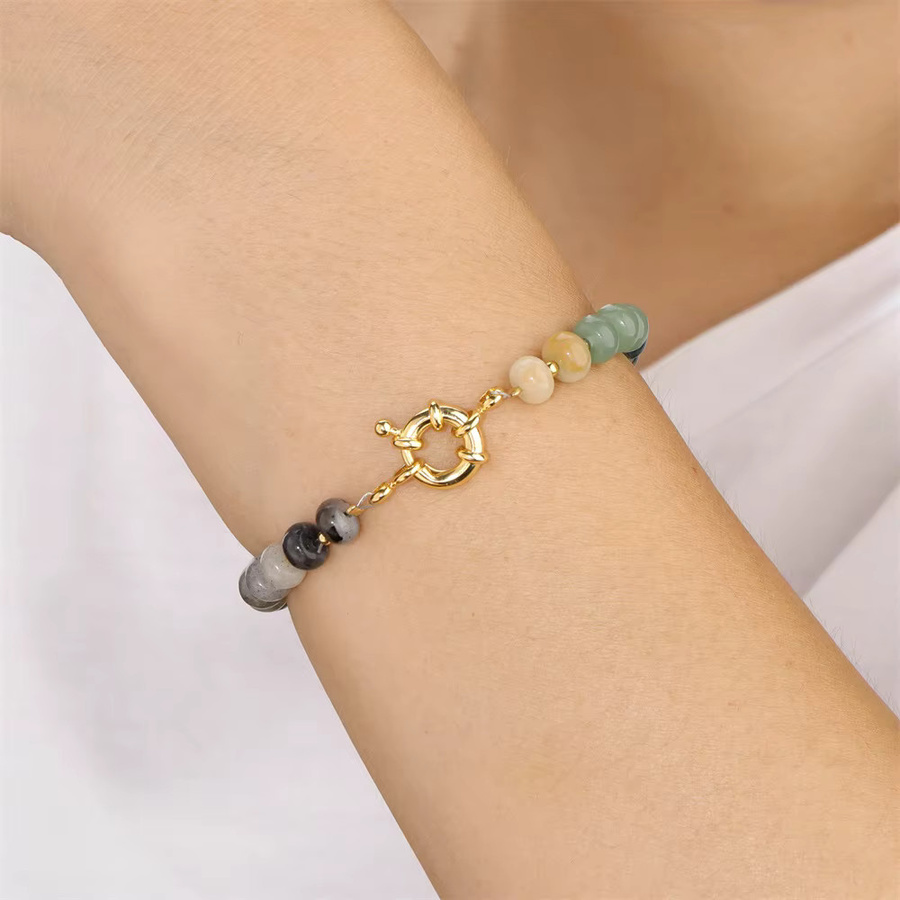 Armband Lapis Lazuli, Labradorit, Quarz, Unisex - Bild 2