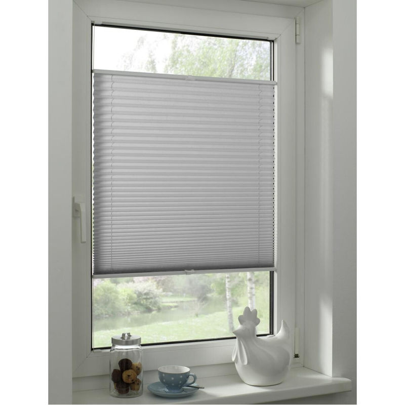 Boviva Spannplissee silber B: 60 cm, H: 130 cm - Bild 3