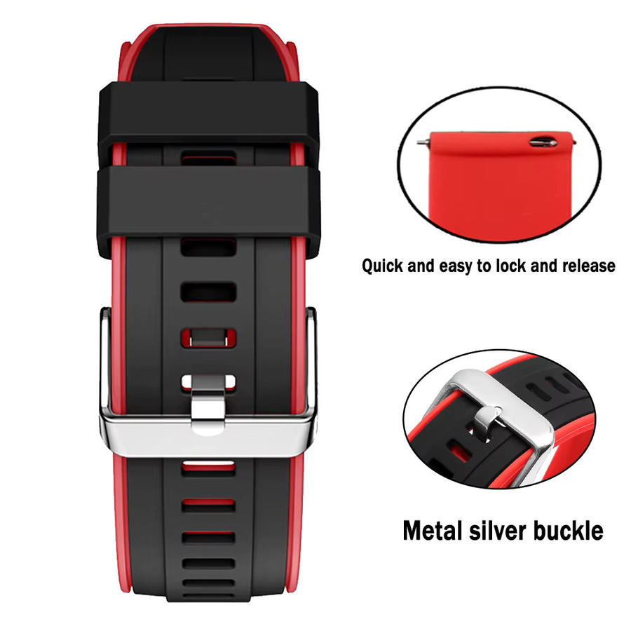 Amazfit Uhrenarmband Silikon, 22 mm, 20 mm, Sport-Smartwatch-Band - Bild 4