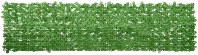 vidaXL Balkon-Sichtschutz mit grünen Blättern, Farbe: Grün, B x H: 300 x 75 cm - Bild 1