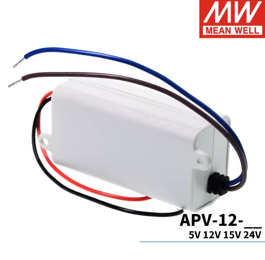 Meanwell LED-Treiber APV-12 Serie Konstantspannungsadapter IP42 in Weiß - Bild 2