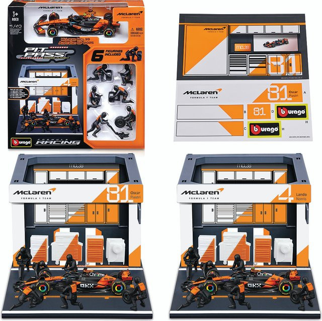 Bburago McLaren MCL39, Druckguss Modell, 1:43, Metall - Bild 1