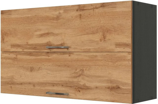 Held Möbel Küchen-Klapphängeschrank Sorrento in Wotaneiche-Grafit, B/H/T: 100 x 57 x 34 cm - Bild 1