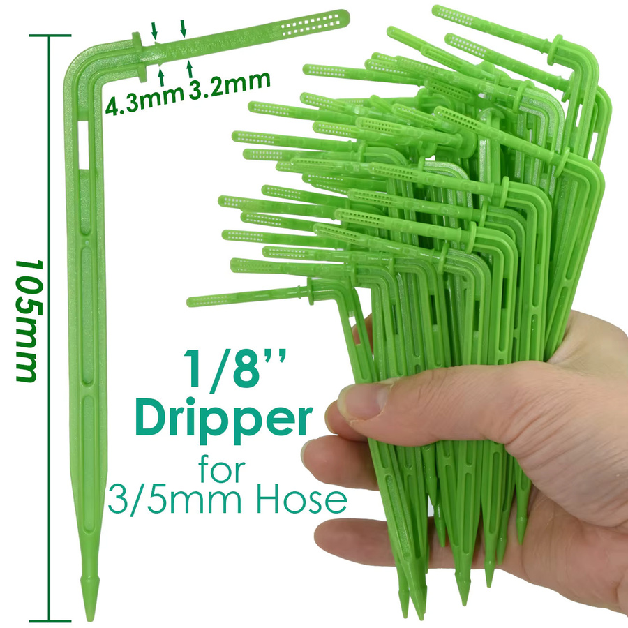 KESLA Tropf-Bewässerungssystem Kit für Gewächshaus, Bonsai und Garten mit Dropper, 3/5mm Schlauch und Steckern - Bild 2