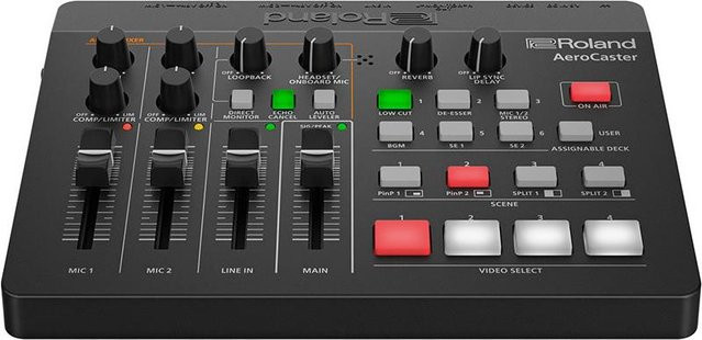 Roland VRC-01 AeroCaster AV Streaming Mixer und Livestreaming System in Schwarz mit USB-C und Wi-Fi - Bild 1