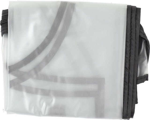 Fishine Regenschutz Tasche aus PVC mit Kapuze, transparent und faltbar, grau - Bild 1