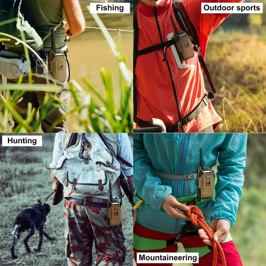 GOT-TOG Walkie-Talkie-Tasche in Grün – Universelle Molle-Radio-Hülle aus Nylon als Zwei-Wege-Radio-Halterung - Bild 6