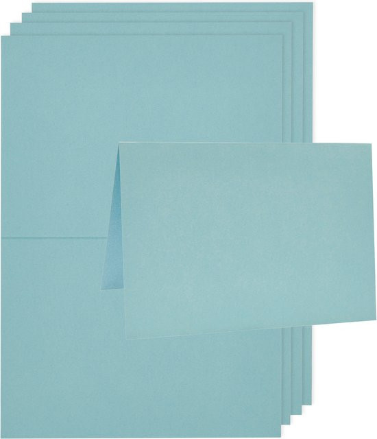 Rico Design Paper Poetry Luxury Karten A6 Türkis - Bild 1