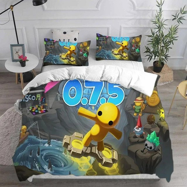 Bettwäscheset Wobbly Life Anime Design mit Bettbezug und Kissenbezug, Mehrfarbig, B/H: 135 x 200 cm - Bild 1