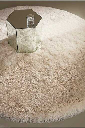 Jotex MELLO Florteppich rund in Beige aus Polyester mit schallabsorbierender Wirkung, Durchmesser: 80 cm - Bild 1