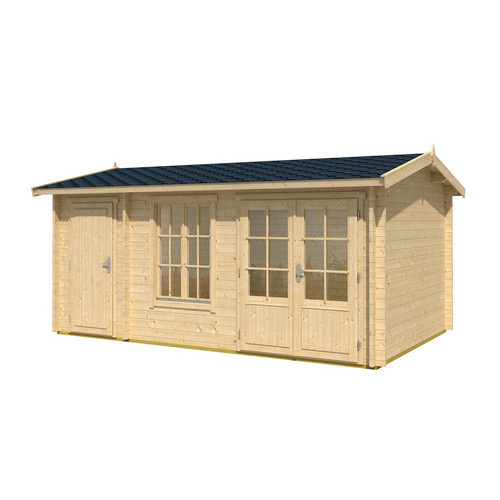 Lasita Gartenhaus Wrexham Maja aus Holz mit Satteldach, naturbelassen, braun, B/H/T: 525 x 250,8 x 350,8 cm - Bild 3