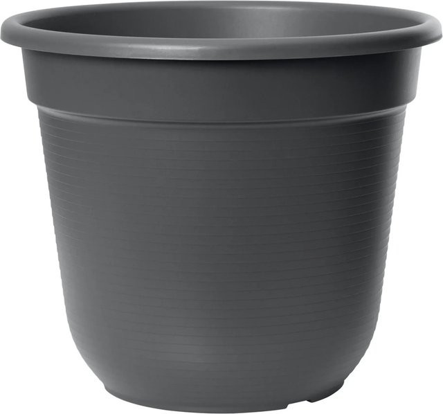 Florus Pflanztopf aus Kunststoff in Anthrazit Durchmesser: 9 cm - Bild 1