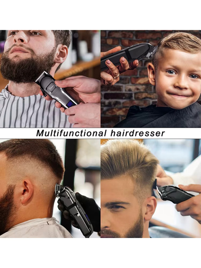 HATTEKER Elektrischer Haarschneider für Herren mit Friseurset - Bild 6