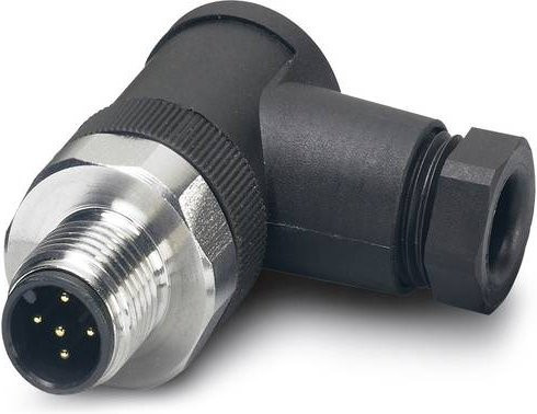 Phoenix Contact 1553213 Sensor-Aktor-Steckverbinder M12 Stecker gewinkelt unkonfektioniert Polzahl 5 Schwarz - Bild 1