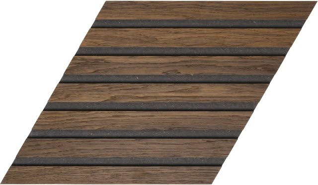 Denpanels Designpaneele Raute aus MDF in Geräuchert Eiche Schwarz, 3 Stück, B: 26,5 cm, H: 46 cm - Bild 1