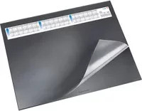 Schreibunterlage Läufer Durella DS mit 3-Jahres-Kalender, Schwarz, B: 65 cm, H: 52 cm - Bild 1