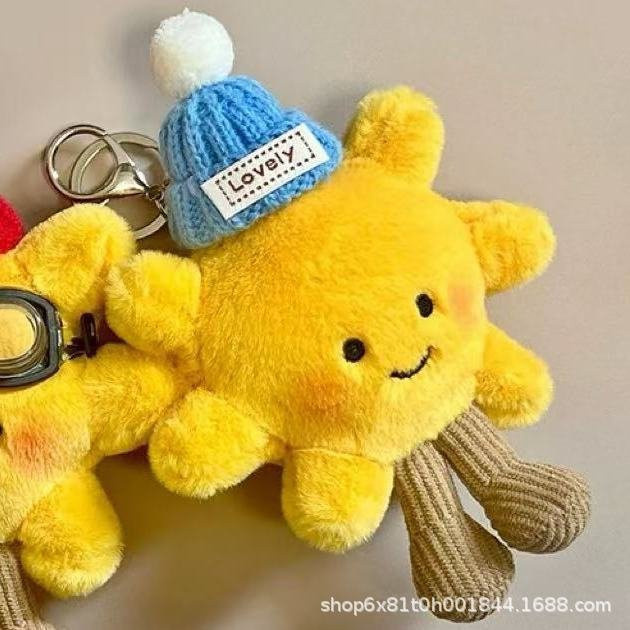 Sonnenblumen Anhänger Plüschtier, gelb, Unisex - Bild 1
