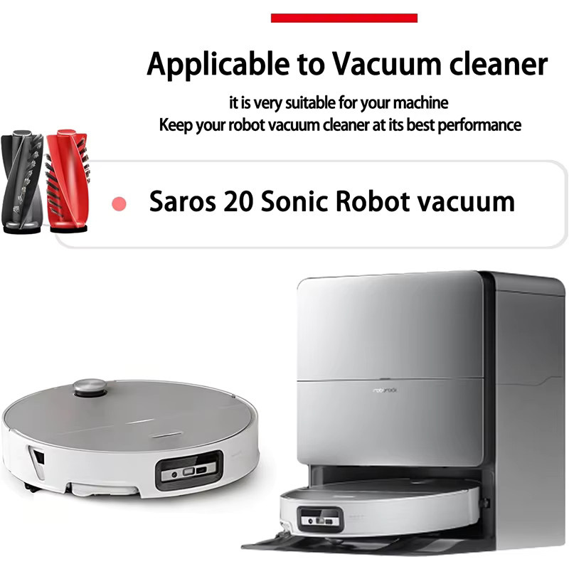 Roborock Ersatzteil-Set für Saro 20 Sonic und S10 MaxV Ultra mit Hauptbürste, Seitenbürste, Filtern, Wischpads und Staubbeuteln - Bild 2