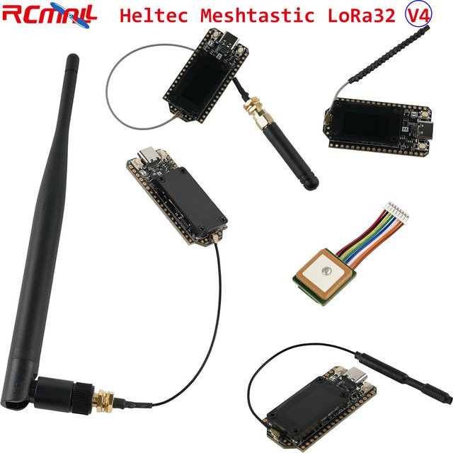 Heltec WiFi LoRa32 V4 ESP32 Entwicklungsboard mit SX1262, GNSS-Schnittstelle, Bluetooth, WiFi und 0,96 Zoll OLED in Schwarz für Arduino IoT und Meshtastic - Bild 1