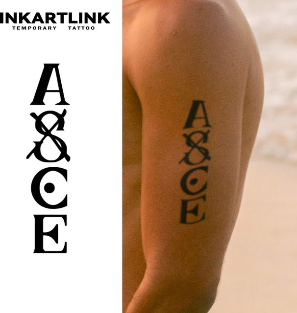 One Piece ACE temporärer Tattoo-Aufkleber, wasserfest, semi permanent - Bild 1