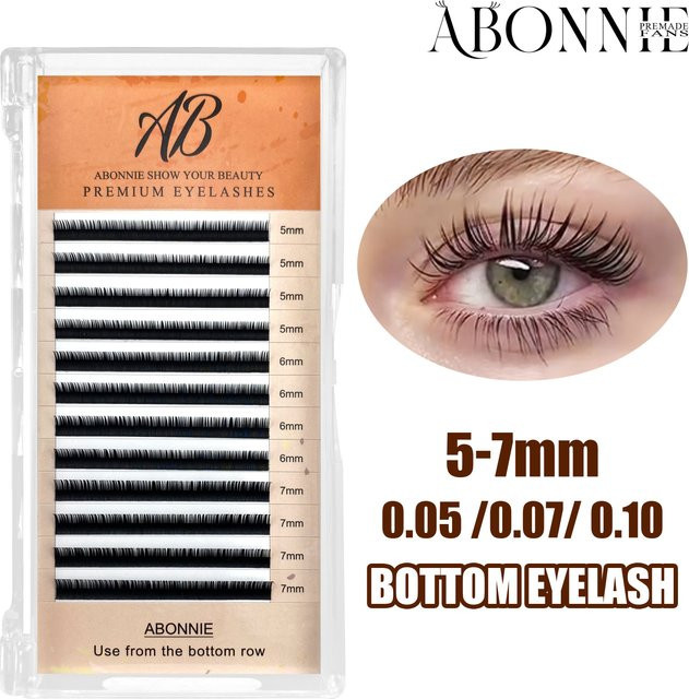 Abonnie Einzelwimpern Klassische Wimpernverlängerung, Black, Unisex - Bild 1