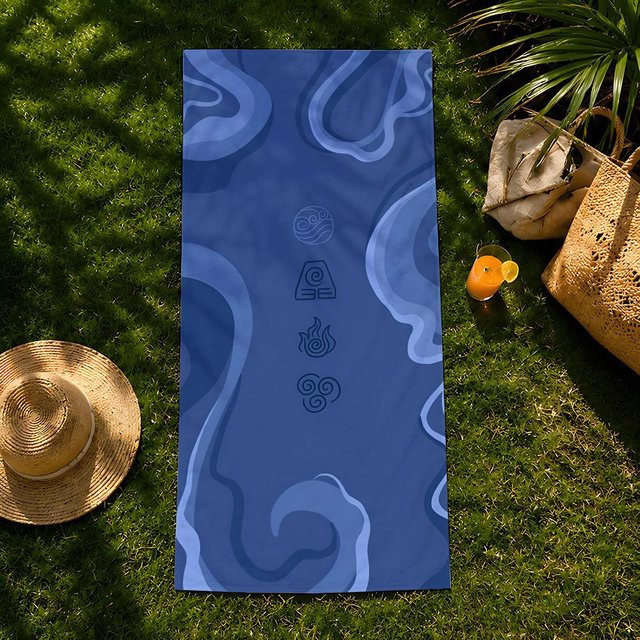 Schnelltrocknendes Strandhandtuch Avatar The Last Airbender von JMG Household Supplies, blau, B/H: 60 x 35 cm - Bild 1