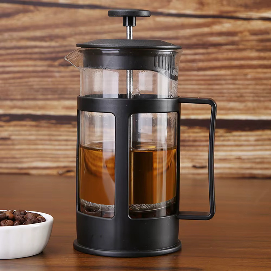 Aihogard Multifunktionale Tee- und Kaffeemaschine aus Edelstahl mit Sieb in Silber und Schwarz - Bild 3