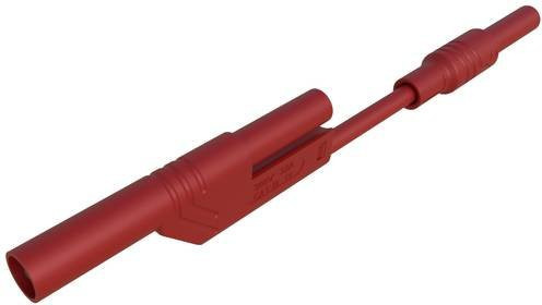 Hirschmann Test & Measurement MAL 2800 S rt Sicherheits-Messleitung mit 4mm Sicherheits-Steckern in Rot, Länge: 8 cm - Bild 1