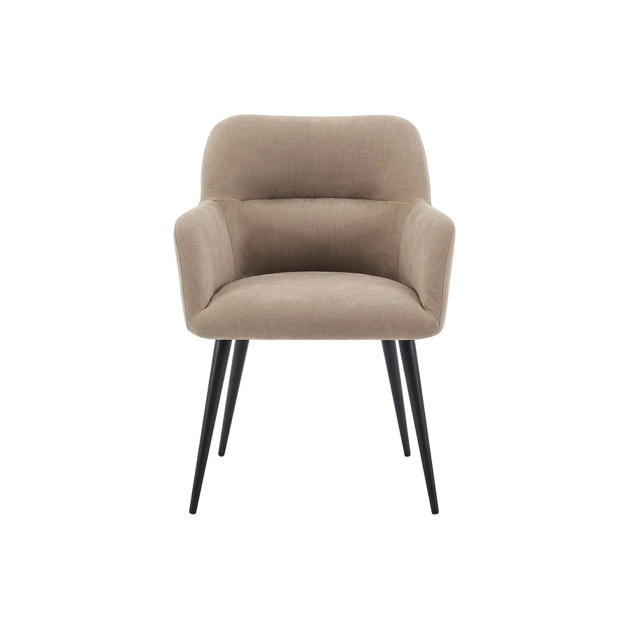 Vente-unique Stuhl Heka in Beige aus Stoff und Metall, Breite: 59,5 cm - Bild 2