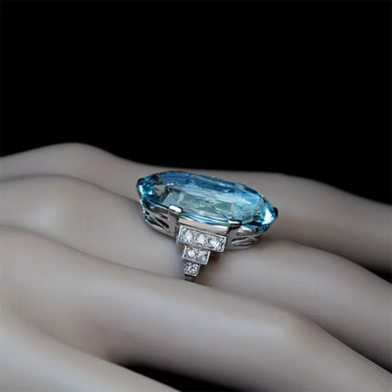 Huitan Ehering, Silber, Zirkonia, Damen - Bild 2