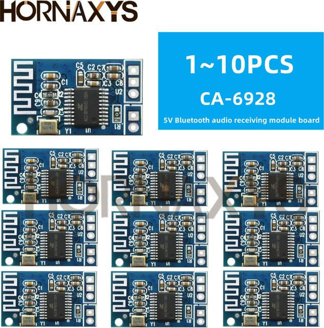 HORNAXYS CA-6928 Digitales Bluetooth Audio Verstärker Modul für Lautsprecher, 3,3 V-6 V, Grün - Bild 1