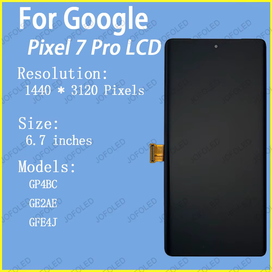 Google Pixel 7 Pro OLED Display Ersatz mit Digitizer in Schwarz, 6,7 Zoll - Bild 2