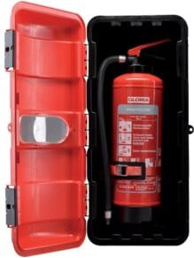 GLORIA Feuerlöscher-Schutzhaube Bigbox aus Kunststoff in Rot und Schwarz B: 27,9 cm, T: 22,7 cm, H: 64,3 cm - Bild 1
