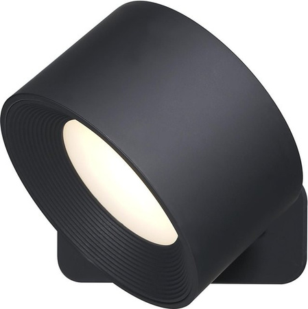Neoglint LED Schranklampe mit 4,5 W und Akku, Schwarz, Warmweißes Licht, Magnetisch und Selbstklebend
