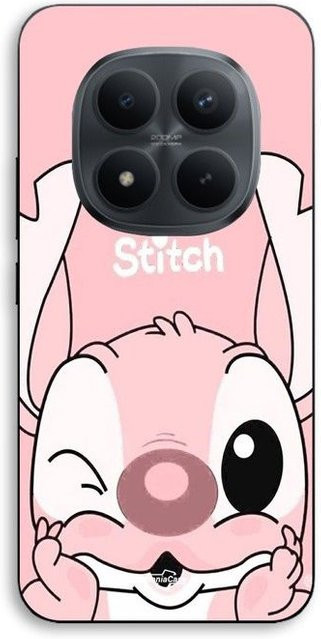 MANIACASE Handyhülle für Xiaomi Redmi Note 15 Pro 5G aus Silikon TPU mit Stitch Angel Design in Rosa und Schwarz - Bild 1
