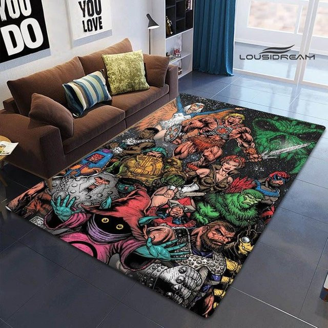 BestDream002 Anime Universe Master HE-MAN Teppich für Kinderzimmer, Wohnzimmer und Schlafzimmer, Mehrfarbig, B: 120 cm, T: 80 cm - Bild 1