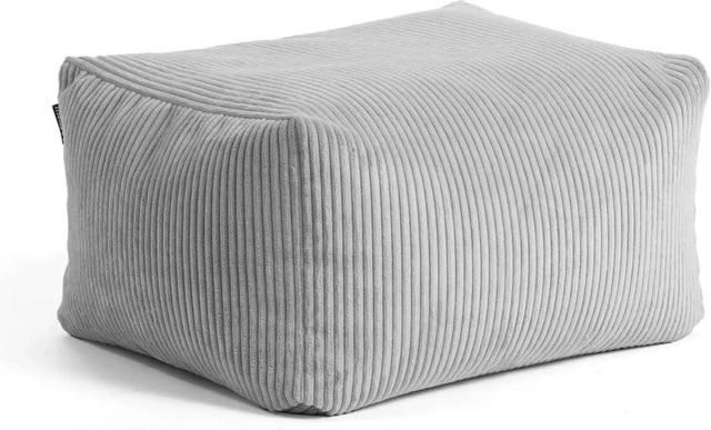 mokebo Sitzpouf Der Ruhestifter aus Cord in Grau - Bild 1