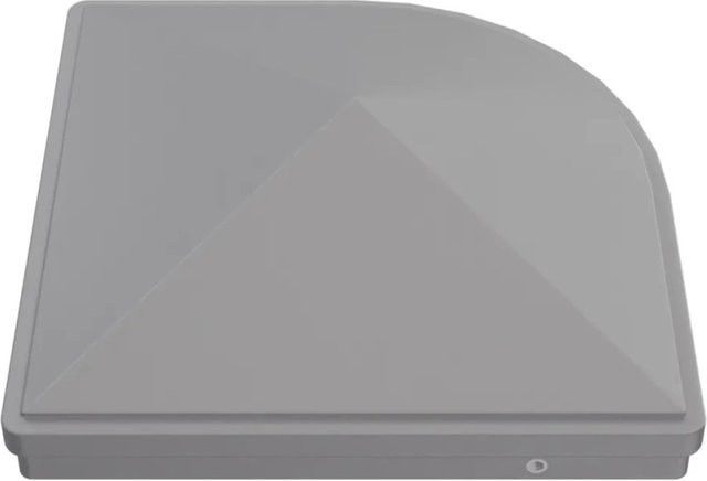 GroJa Pfostenkappe Premium aus Zinkdruckguss für quadratische Pfosten, Farbe: Silbergrau, Breite: 7 cm, Höhe: 7 cm - Bild 1