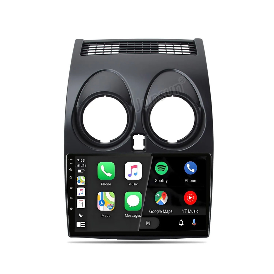Junsun Autoradio für Nissan Qashqai J10 (2006-2016) mit Bluetooth, GPS, Wi-Fi und Cellular in Schwarz - Bild 2