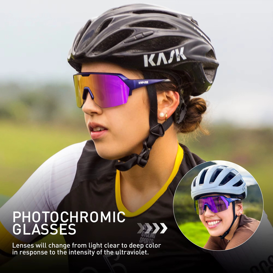KAPVOE Sportsonnenbrille, Photochrom, Unisex, Vollrand - Bild 3