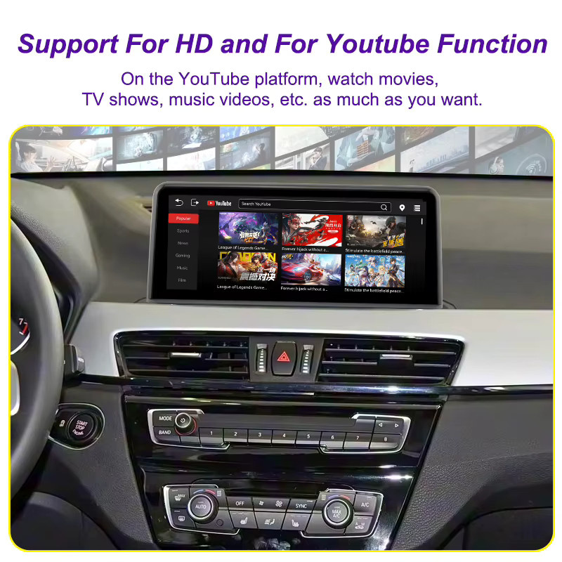 AUTOTOP Android Multimedia System für BMW X1 F48 2016-2017 mit 10,25 Zoll Display, Wireless CarPlay und WiFi, Schwarz - Bild 3