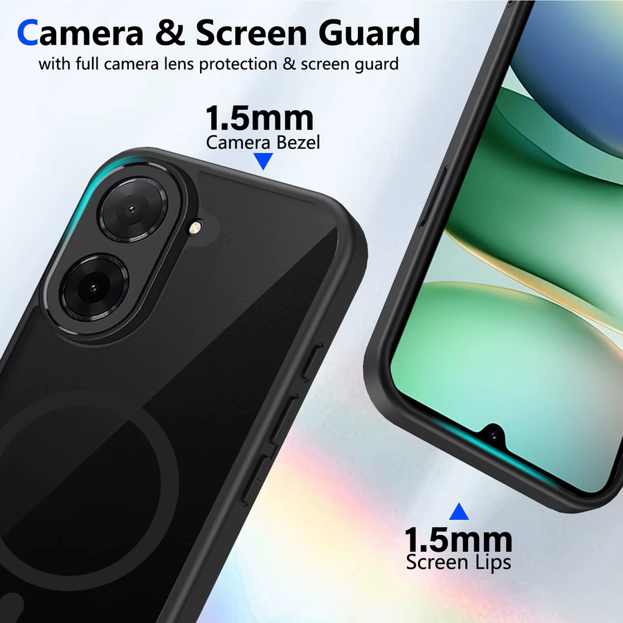 Xiaomi Schutzhülle für Redmi 15 5G 15C 4G HM A3 A5 Transparent Matt mit Magnetischer Drahtloser Ladung und Magsafe Kompatibilität - Bild 3