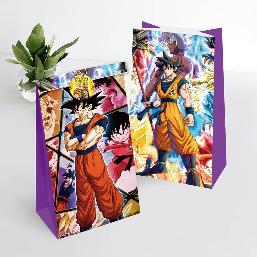 Bandai Dragon Ball Party-Geschenktüten mit Aufklebern im Anime-Design für Kinder, Mehrfarbig - Bild 3