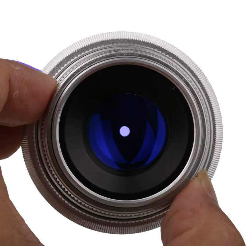 RISESPRAY Mini 35mm f/1.6 APS-C CCTV-Objektiv in Silber mit Adapterring für Micro Four Thirds sowie Sony E, Canon EOS-M und Fujifilm - Bild 3