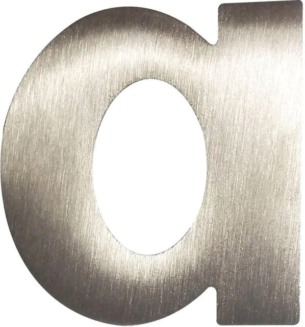 SCHÖSSWENDER Kleinbuchstabe A aus Edelstahl in Silber, Höhe: 6 cm - Bild 1