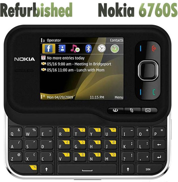 Nokia 6760 Slide Mobiltelefon Refurbished Schwarz mit 1 SIM-Karte - Bild 1