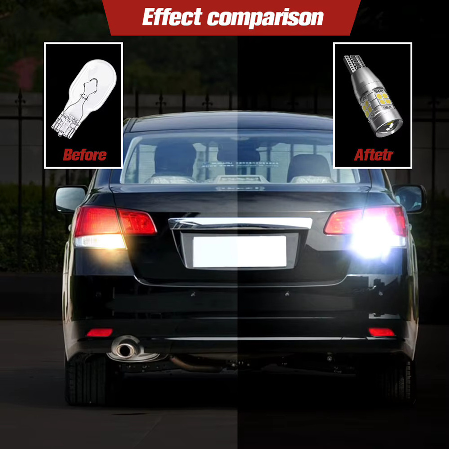 LECIBUBI 2 Stück W16W T15 921 912 LED Canbus Rückfahrlichtlampen für Audi A1 A3 A4 A5 A6 A8 - Bild 4