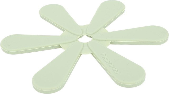 Hitzebeständiger und rutschfester Silikon Untersetzer in Blumenform von Koogeelife, Farbe: Weiß - Bild 1