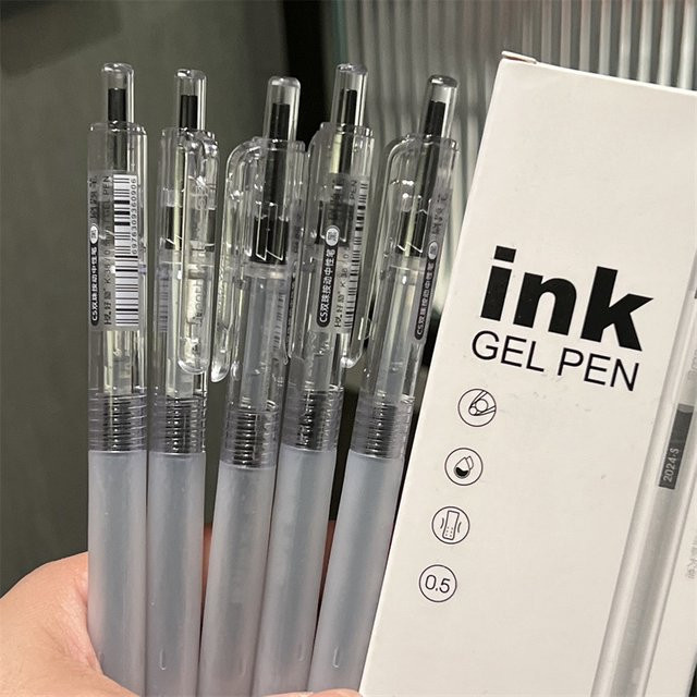 5-teiliges Gelschreiber-Set in Blau und Rot für Schule und Büro - Bild 1