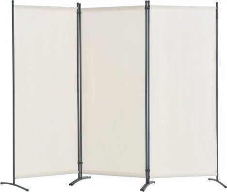 VEVOR Raumteiler Paravent aus Stoff, 3-teiliger faltbarer Sichtschutz in Weiß, B/H/T: 228 x 184 x 52 cm - Bild 1